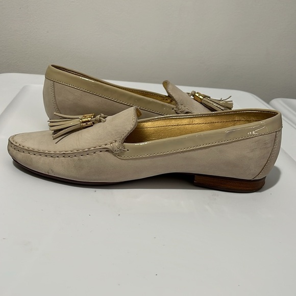 Marc Joseph New York Women's Size 10 Wall St Cream Tassel Loafers Leather Shoe - Picture 6 of 16